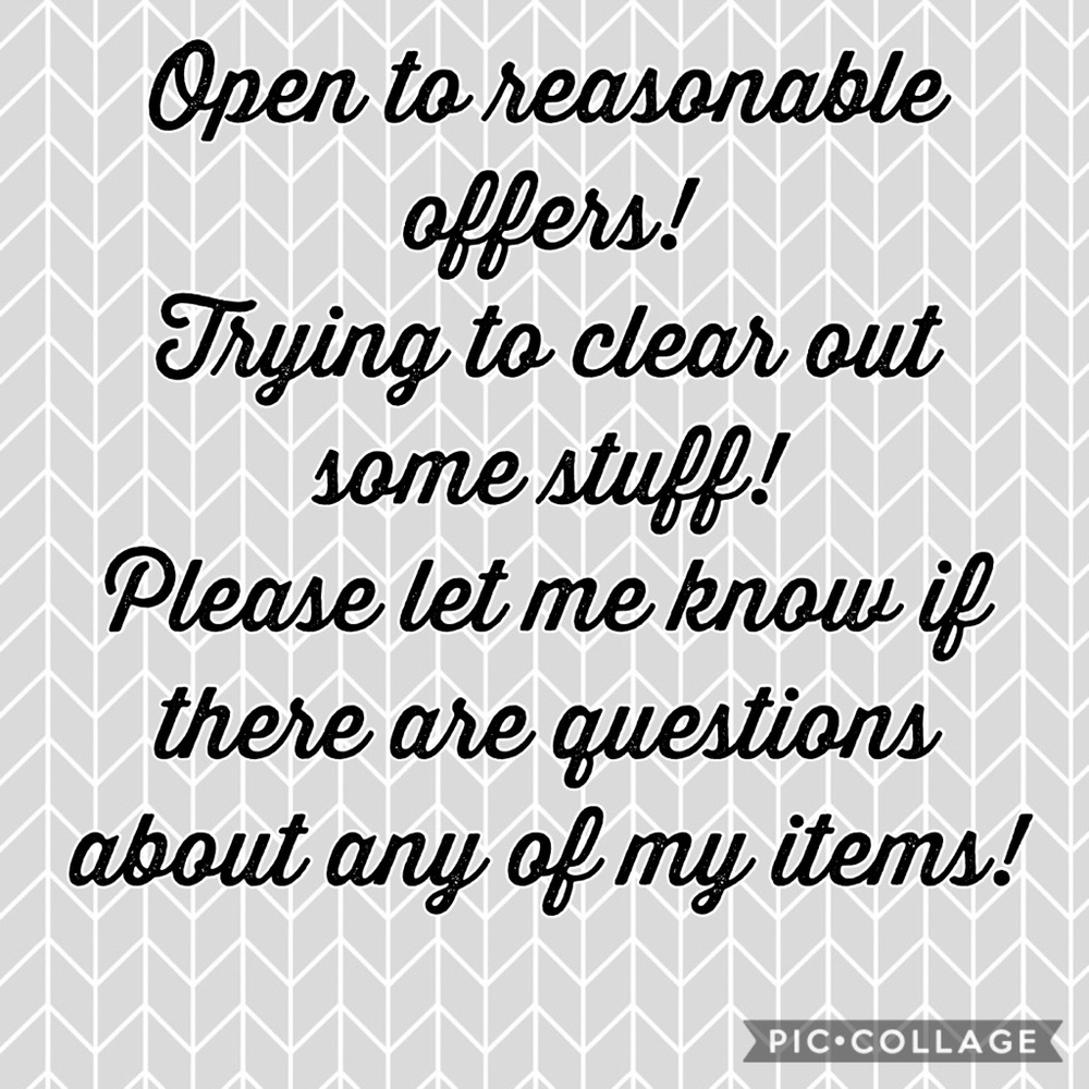 CLEARING OUT SOME STUFF!